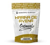 Scientiffic Nutrition - Harina de avena Oatmeal en Polvo, Fuente de Proteínas, Baja en Azúcares, 100% Natural, Contribuye al Desarrollo de la Masa Muscular, Sabor Nutchoc - 1,5 Kg