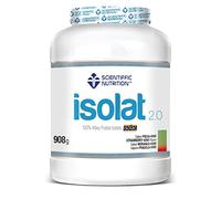 Scientiffic Nutrition - Isolat 2.0, Whey Protein, Proteina Aislada ISO con Lactasa, Proteina de Suero de Leche en Polvo - 908g, Fresa Kiwi.