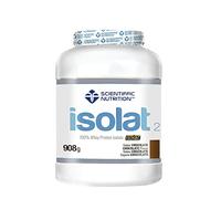 Scientiffic Nutrition - Isolat 2.0, Whey Protein, Suplemento de Proteina Aislada ISO con Lactasa, Proteina de Suero de Leche en Polvo - 908g, Chocolate.