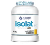 Scientiffic Nutrition - Isolat 2.0, Whey Protein, Suplemento de Proteina Aislada ISO con Lactasa, Proteina de Suero de Leche en Polvo - 908g, Piña y Mango.