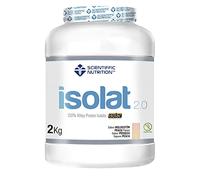 Scientiffic Nutrition - Isolat 2.0, Whey Protein, Suplemento de Proteina Aislada ISO con Lactasa, Proteina de Suero de Leche en Polvo - 2Kg, Melocotón.
