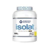 Scientiffic Nutrition - Isolat 2.0, Whey Protein, Suplemento de Proteina Aislada ISO con Lactasa, Proteina de Suero de Leche en Polvo - 908g, Limón.