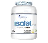 Scientiffic Nutrition - Isolat 2.0, Whey Protein, Suplemento de Proteina Aislada ISO con Lactasa, Proteina de Suero de Leche en Polvo - 2Kg, Caramelo Salado.