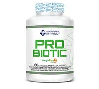 Scientiffic Nutrition - Probiotic, Probióticos intestinales con Megaflora9 e Inulina, Suplemento para la Flora Intestinal, Mejora la Salud Digestiva y el Sistema Inmune - 60 Cápsulas