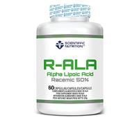 Scientiffic Nutrition - R-ALA 50%, Ácido Alfa Lipoico en Cápsulas, 250mg por Toma, Suplemento Alimenticio Antioxidante y Acelerador del Metabolismo - 60 Comprimidos.