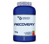 Scientiffic Nutrition - Recovery, Bebida Post Entreno para una Rápida Recuperación Muscular con Hidratos de Carbono, Hidrolizado y Proteína de Suero de Leche - 1kg, Sabor Fresa - Kiwi.