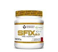 Scientiffic Nutrition - SFIX 2.0, Pre Workout para Optimizar Tu Rendimiento Deportivo, con Creatina Creapure, BCAA, Beta Alanina, Glutamina Kyowa y Cafeína - Sabor Ponche de Frutas, 300g.