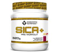 Scientiffic Nutrition - SICA+, Preworkout, Aumenta el Rendimiento y la Energía, Pre Entrenamiento, Contiene Citrulina de Malato - 320g, Sabor Frutos Rojos