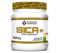 Scientiffic Nutrition - SICA+, Preworkout, Aumenta el Rendimiento y la Energía, Pre Entrenamiento, Contiene Citrulina de Malato - 320g, Sabor Lima Limón
