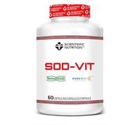 Scientiffic Nutrition - Sod Vit, Potente Efecto Antioxidante, Mejora tu rendimeinnto deportivo, con TetraSOD y Vitamina C PureWay - 60 cápsulas.