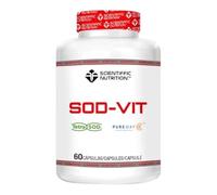 Scientiffic Nutrition - Sod Vit, Potente Efecto Antioxidante, Mejora tu rendimeinnto deportivo, con TetraSOD y Vitamina C PureWay - 60 cápsulas.