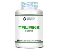 Scientiffic Nutrition - Taurine, Taurina de 500mg, Antioxidante, Mejora el Rendimiento Deportivo, Proteje el Tejido Muscular, Favorece la Relajación del Sistema Nervioso - 60 Cápsulas