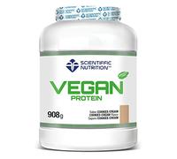 Scientiffic Nutrition - Vegan Protein, Proteína Vegana 100% Vegetal, Con Greens & Fruits, Sin Azúcares, Aumentar Masa Muscular, Apto para veganos y Vegetarianos - 908g, Sabor Cookies.