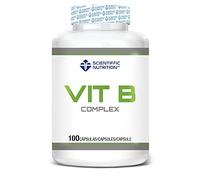 Scientiffic Nutrition - Vitamina B Complex, Complejo Vitamina B, Foirmado por B1, B2, B3, B5, B6, B7, B9 y B12, Ayuda al Funcionamiento del Sistema Nervioso - 100 Cápsulas.