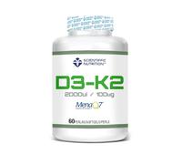 Scientiffic Nutrition - Vitamina D3 y K2 con Aceite de Oliva Virgen Extra para una Mejor Absorción y Alta Biodisponibilidad, Fortalece los huesos, Vitamina D3 2000ui + K2 100µg - 60 perlas