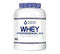 Scientiffic Nutrition - Whey Professional 2.0 Proteinas Whey en Polvo 100% Pura, para Aumentar la Masa Muscular, con Enzimas Digestivas y Lactasa - 908g, Sabor Chocolate con Leche.