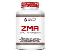 Scientiffic Nutrition - ZMA, Suplemento Deportivo con Zinc, Magnesio y Vitamina B6, Aumenta los Niveles de Testosterona y el Factor de Crecimiento Favoreciendo a la Fuerza - 90 Cápsulas.
