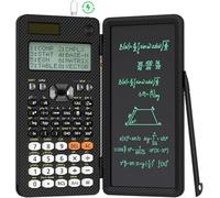 Scientific Calculator 991ES Plus, pantalla multivista de 4 líneas con tableta de escritura LCD y alimentación dual, bloc de notas borrable para ingeniería, negocios y uso estudiantil