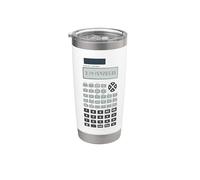 Scientific Calculator Halloween Costume Pretend Graphic Vaso térmico de acero inoxidable de doble pared