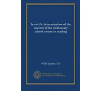 Scientific determination of the content of the elementary school course in reading