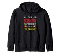 Scientist of Course On The Nice List Ugly Christmas Sweater Sudadera con Capucha