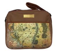 Scificollector Bolso de hombro con mapa de la Tierra Media del Señor de los Anillos, Marrón, dorado, Regular