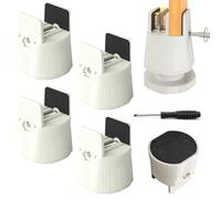 SciFiVisi 4 elevadores de muebles de 6 a 8 cm, altura ajustable para patas de silla cuadradas y redondas de 10 a 50 mm de ancho