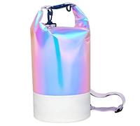 SciFiVisi Bolsa Estanca Impermeable, 10L Mochila Estanca con Correa de Hombro Ajustable, Bolsas Secas Dry Bag para Rafting Kayak Playa Senderismo Esquí Pesca Escalada y Camping,Color Deslumbrante