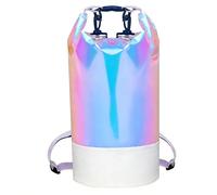 SciFiVisi Bolsa Estanca Impermeable, 20L Mochila Estanca con Correa de Hombro Ajustable, Bolsas Secas Dry Bag para Rafting Kayak Playa Senderismo Esquí Pesca Escalada y Camping,Color Deslumbrante