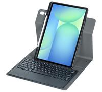 SCIMIN] Funda giratoria de 360 grados con teclado Bluetooth para iPad Pro de 12.9 pulgadas (3ª generación/4ª generación/5ª generación/6ª generación) - Teclado desmontable y soporte giratorio