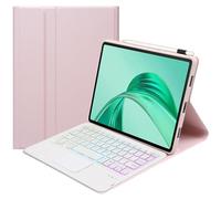 SCIMIN Funda para teclado Honor Pad X9 (2023) [11.5 pulgadas], funda tipo libro con teclado Bluetooth inalámbrico, teclado retroiluminado, mouse táctil