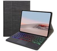 SCIMIN Funda para teclado Microsoft Surface Go | Surface Go 2 | Surface Go 3 | Surface Go 4, teclado inalámbrico Bluetooth Folio Case | Teclado retroiluminado | Ratón táctil