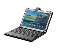 SCIMIN Funda universal para teclado de tablet de 10 pulgadas, funda para teclado Acer Iconia Tab A3-A20, funda de piel sintética con teclado Bluetooth (TOUCHPAD Mouse) para Acer Iconia Tab A3-A20