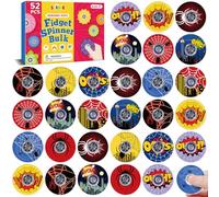 SCIONE 52 Piezas Mini Spinners Araña - Plástico Resistente, Juguetes Sensoriales Silenciosos para Niños- Regalos para Bolsas de Fiesta, Premios Escolares, Regalos de Cumpleaños, Alivio del Estrés