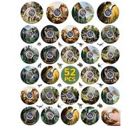 SCIONE 52 Piezas Mini Spinners Dinosaurios Jurásicos - Plástico Resistente, Juguetes Sensoriales Silenciosos para Niños- Regalos para Bolsas de Fiesta, Premios Escolares, Regalos de Cumpleaños