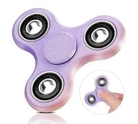 SCIONE Hand Spinner Impreso en 3D - Juguete Sensorial para Niños & Adultos | Alivio de Estrés & Ansiedad | Herramienta para TDAH | Juguete Duradero Ultra-Suave para Relajación - Oro Púrpura