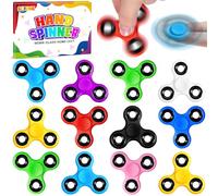 SCIONE Pack de 12 Fidget Spinners para Niños - Tamaño 6,3 cm, Juguetes Sensoriales para TDAH, Autismo y Concentración - Fidget Toys Resistentes para Niños - Regalos para Bolsitas de Fiesta