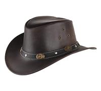 Scippis Sombrero de Piel Reno Niño Australiano Outdoor (50-51 cm - marrón)