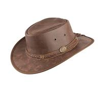 Scippis Sombrero de Piel Springbrook Vaquero Hombre (S (54-55 cm) - castaño Claro)