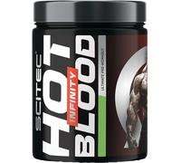 Scitec Nutrition Hot Blood Infinity - Complejo de ingredientes activos - Alto contenido en cafeína - Electrolitos - Monohidrato de creatina Creapure®, 350 g, Limonada de naranja