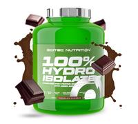 Scitec Nutrition 100% Hydro Isolate - Aislado hidrolizado con glutamina y arginina - Sin azúcar, sin gluten - Recuperación post-entrenamiento, 2000 g, Chocolate