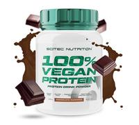 Scitec Nutrition 100% Vegan Protein - 5 fuentes de proteínas vegetales - Fortificado con vitamina B12-33g por porción - Vegan, 1 kg, Chocolate