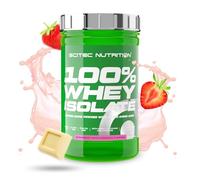 Scitec Nutrition 100% Whey Isolate - Proteína de suero con aminoácidos | Aislado e hidrolizado de suero - L-Glutamina y L-Arginina - Fórmula sin azúcar ni gluten - 700 g, Fresa-Chocolate blanco