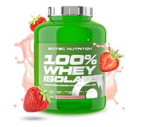 Scitec Nutrition 100% Whey Isolate - Puro Poder Proteico con BCAAs - Glutamina y Arginina - Fórmula sin Azúcar ni Gluten, 2 kg, Fresa