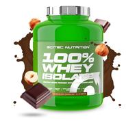 Scitec Nutrition 100% Whey Isolate - Puro Poder Proteico con BCAAs - Glutamina y Arginina - Fórmula sin Azúcar ni Gluten, 2 kg, Chocolate-Avellana