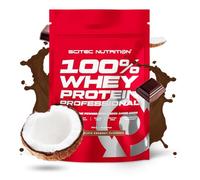 Scitec Nutrition 100% Whey Protein Professional - Concentrado y aislado | Proteína de suero con enzimas digestivas - aminoácidos añadidos - para la masa muscular - 500 g, Chocolate-Coco