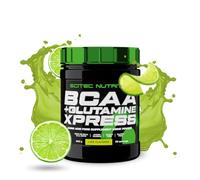 Scitec Nutrition BCAA + Glutamine Xpress - Mezcla de Aminoácidos Esenciales - con 5g 2:1:1 BCAAs - 5g Glutamina - Enriquecido con Taurina, 300 g, Lima