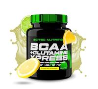 Scitec Nutrition BCAA + Glutamine Xpress - Mezcla de Aminoácidos Esenciales - con 5g 2:1:1 BCAAs - 5g Glutamina - Enriquecido con Taurina, 600 g, Mix cítrico