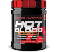 Scitec Nutrition Hot Blood Hardcore, Bebida en polvo de pre-entreno con aminoácidos y creatina, 375 g, Pink limón