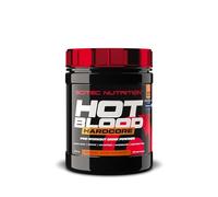 Scitec Nutrition Hot Blood Hardcore - Fórmula para antes del entrenamiento | Con matriz de aminoácidos - Con creatina - BioPerine® - Cafeína de diversas fuentes - 375 g, Zumo de naranja